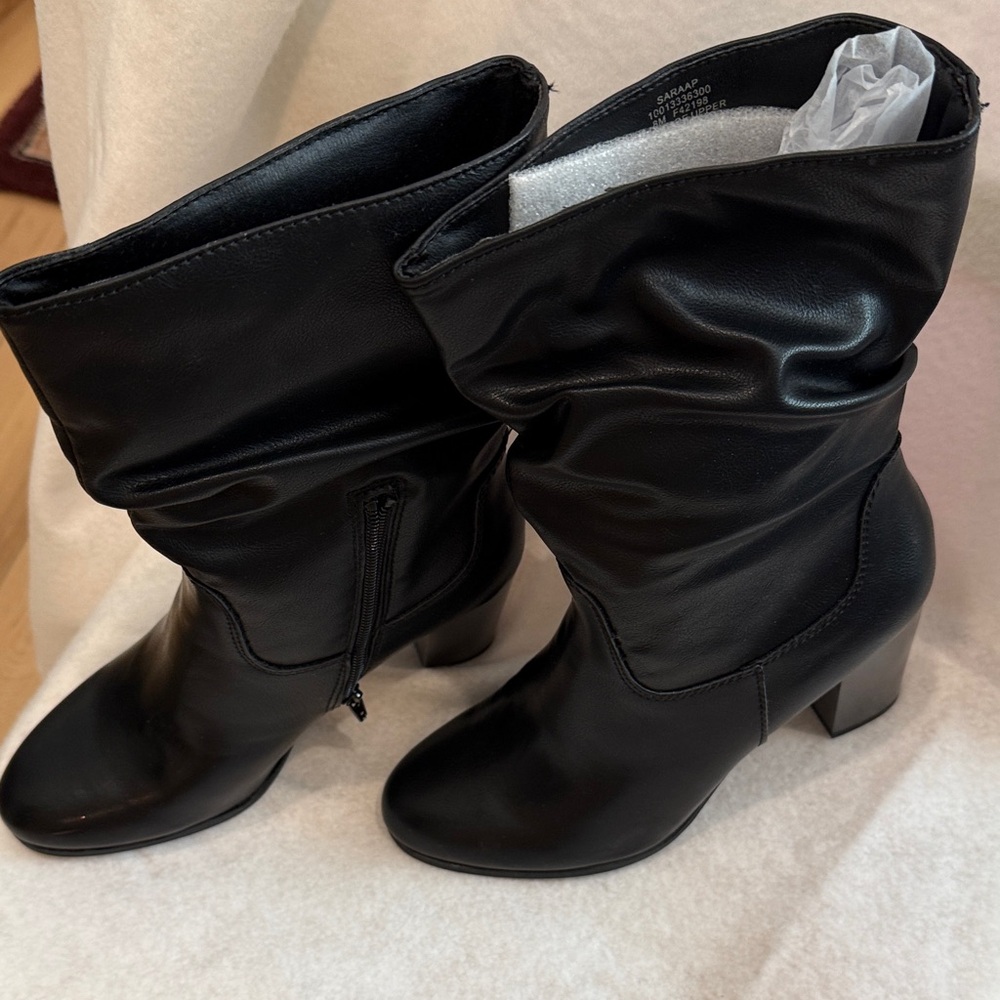 Style & Co. Black Heeled Boots